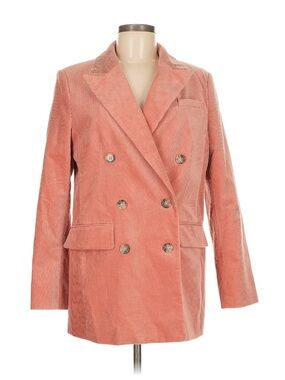 Banana Republic Double-Breasted Corduroy Blazer - Rose
